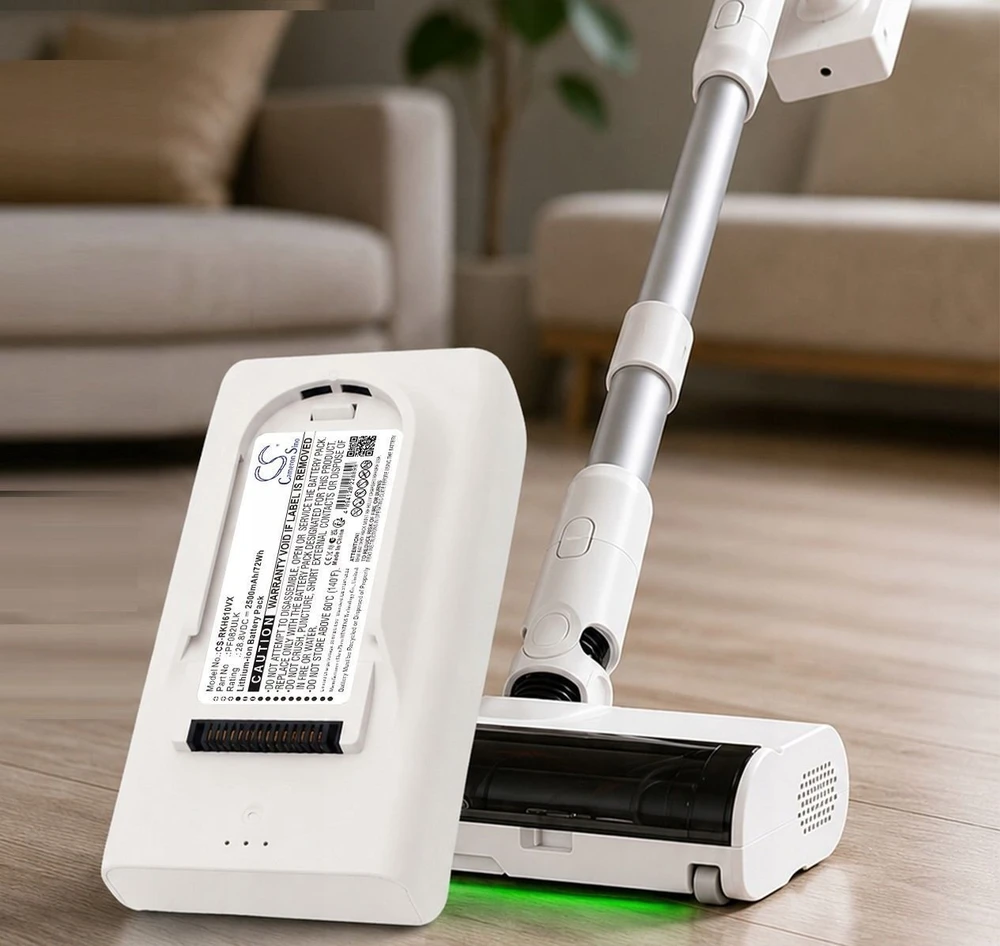 Cameron Sino Akumuliatorius Baterija Tipas Pf082ulk Skirta Roborock H60 Hub Pro 2500mah / Cs-rkh610vx (SB11872)