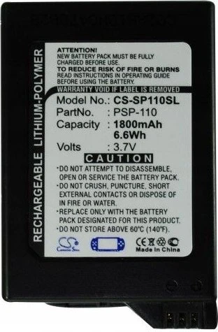 Cameron Sino Akumuliatorius Baterija PSP-110, skirta Sony PSP-1000, PSP-1001, PSP-1006, PSP-1004 / CS-SP110SL
