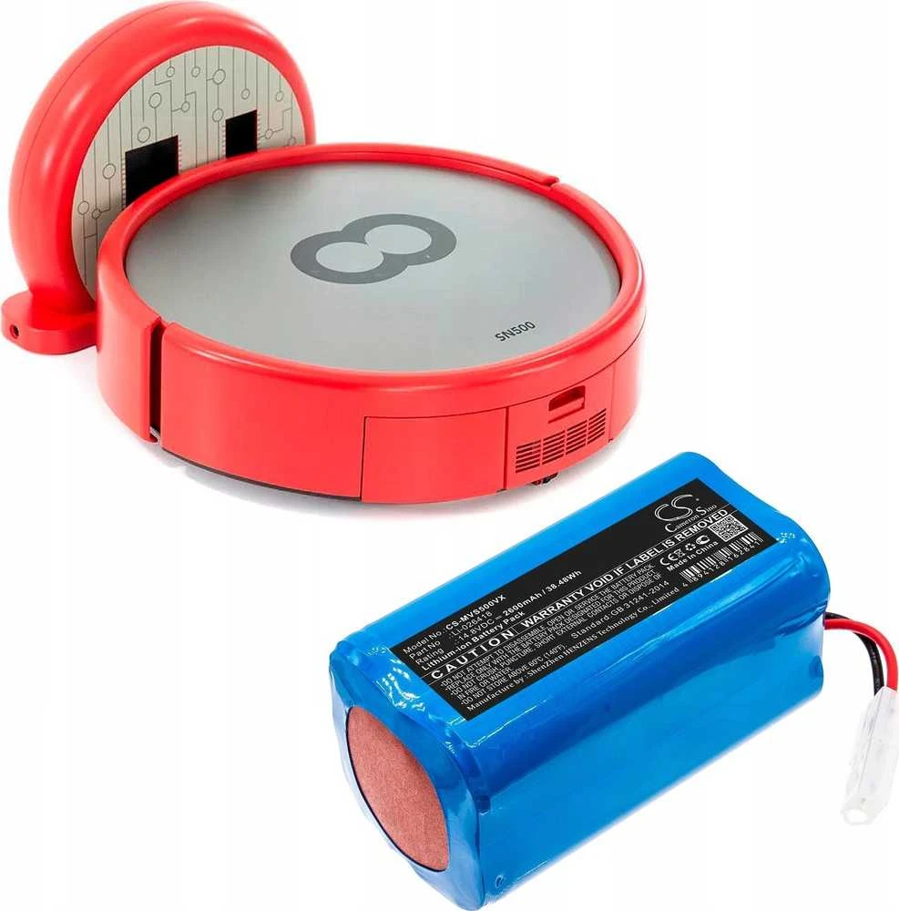 Akumuliatorius Cameron Sino Technology Baterija Xiaomi G1 MI Robot 14.8V 2600mAh Li-Ion, skirta Flyco FC9601 FC960 XIAOMI MI-G1 LI-026418 Panasonic MC-RS53 MC-WRS53 MC-WRC53