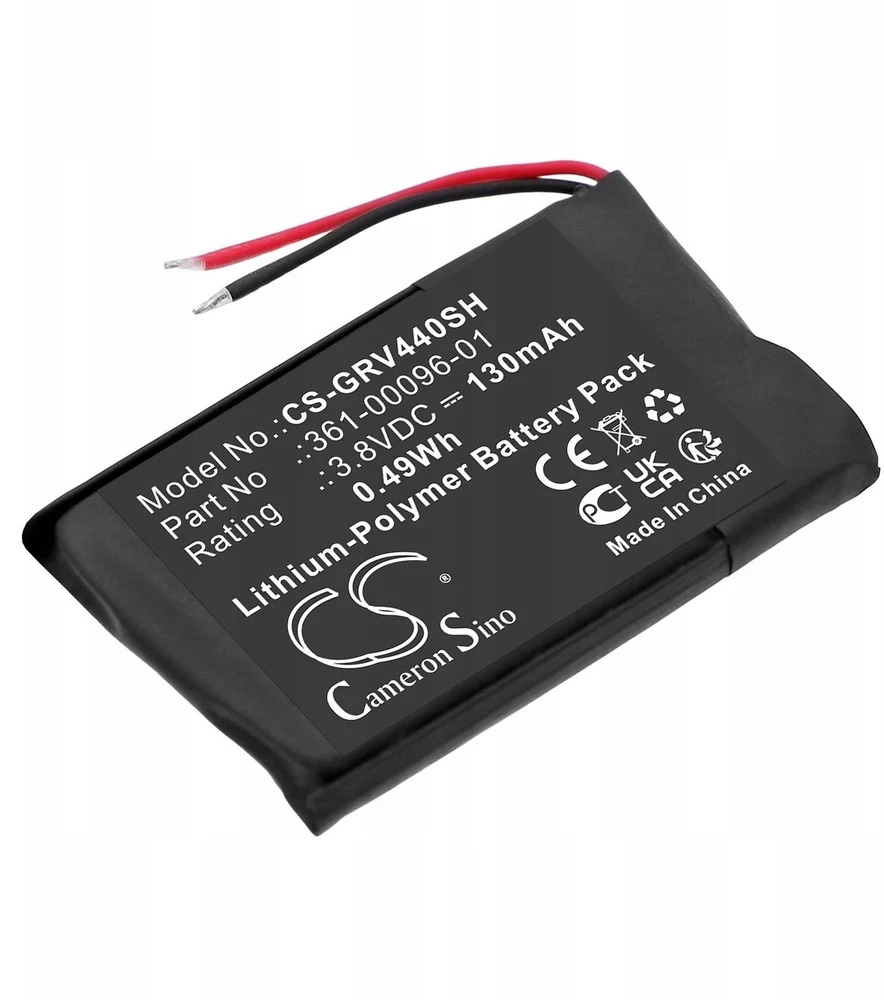 Cameron Sino Akumuliatorius Baterija Tipas 361-00096-01 Skirta Garmin Vivoactive 4s 4 S 40mm 130mah / Cs-grv440sh