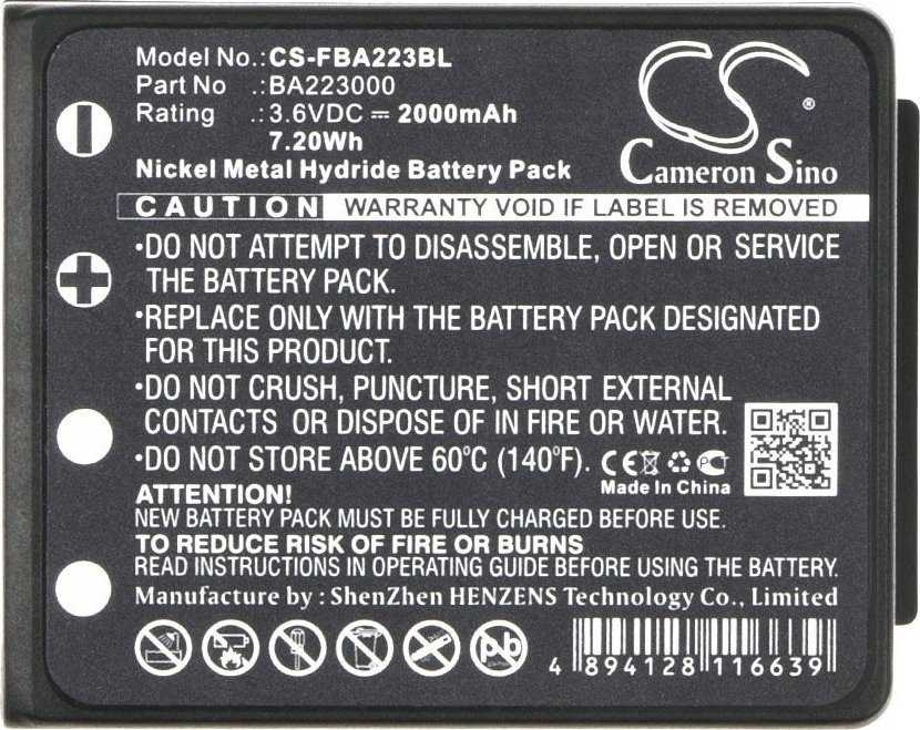 Cameron Sino Akumuliatorius Bateria Typu Ba223000 Ba223030 Fub6 Do Hbc Radiomatic Quadrix Keynote Patrol D Micron 4 5 6 7Linus 4 Vector Pro / Cs-fba223bl