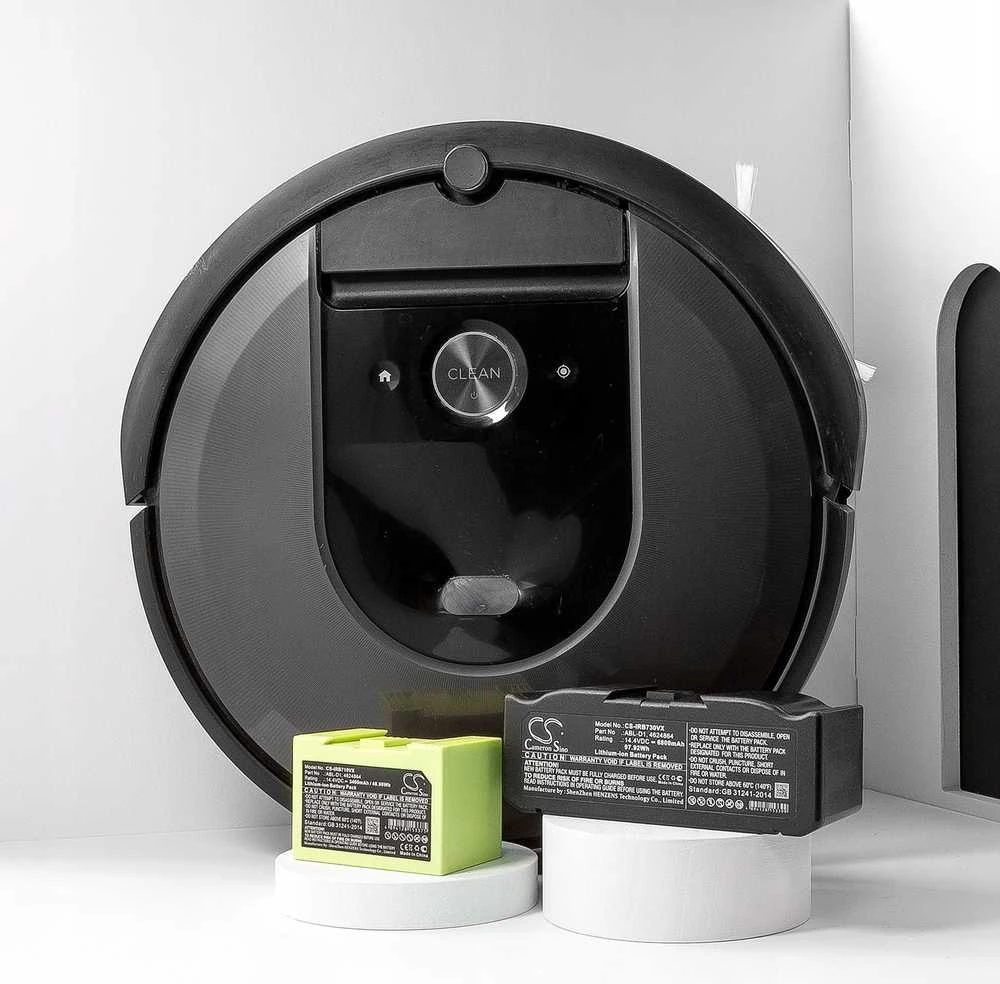 Cameron Sino baterijos ir iRobot Roomba robotas siurblys