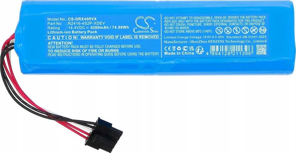 Cameron Sino Akumuliatorius Baterija tipo R2416-4S2P-XDEV skirtas Dreame X 40 X40 Master RLX73CE / CS-DRX400VX