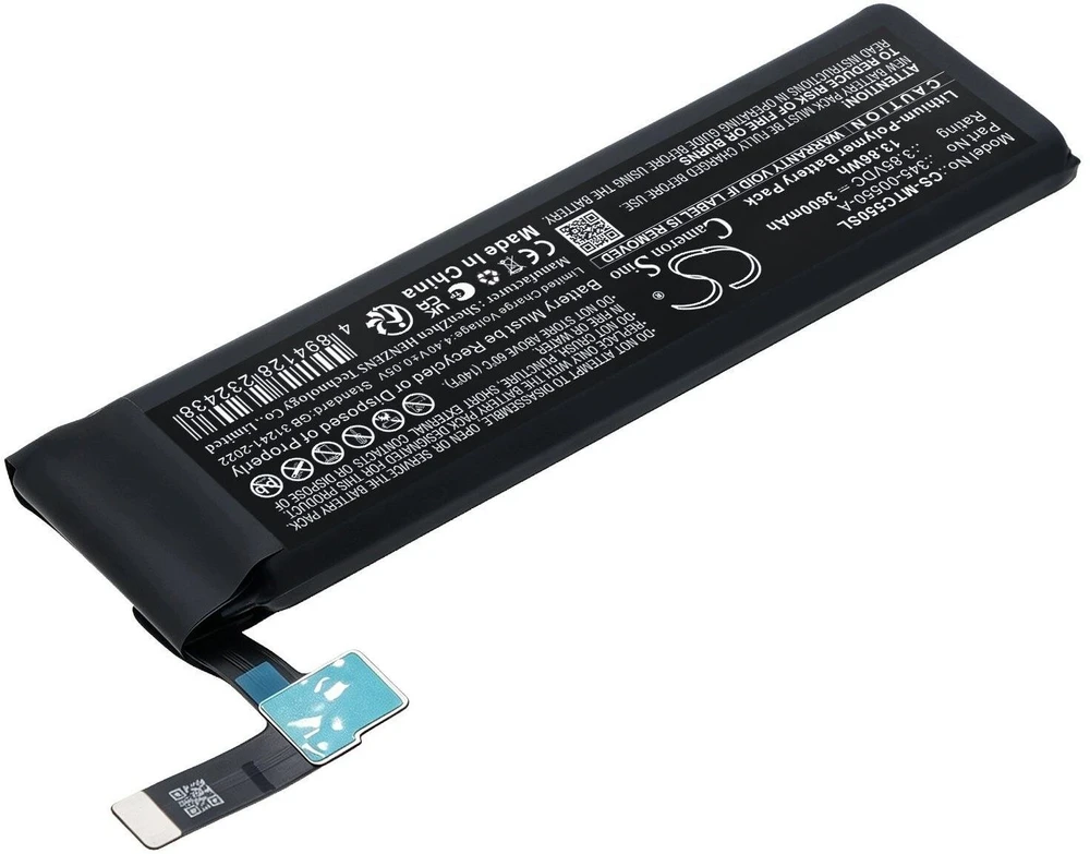 Cameron Sino Baterijos akumuliatorius tipas 345-00550-a VR akiniams Meta Quest 2 / 3600mah / Cs-mtc550sl (SB12350)