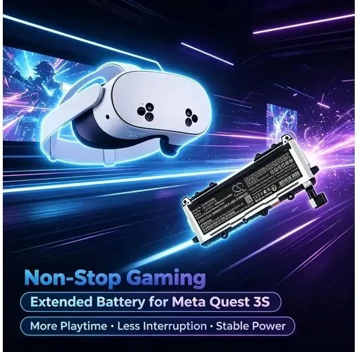 Cameron Sino Akumuliatoriaus baterija, tipas Mc-1045741-b, skirtas VR akiniams Meta Quest 3s 3 S / 4300 mah / Cs-mtc310sl (SB12348)