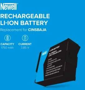 Newell Baterija - CINSBAJA Pakeitimas Insta360 Ace/Ace Pro 1750mAh Ličio jonų