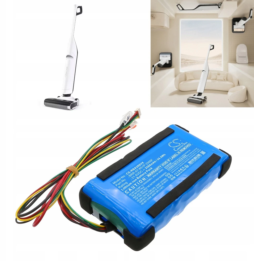 Cameron Sino Akumuliatorius Baterija Tipas Brr-07-6s1p-2500f Skirta Roborock A20 Air A20 Flexi Lite / Cs-rba200vx