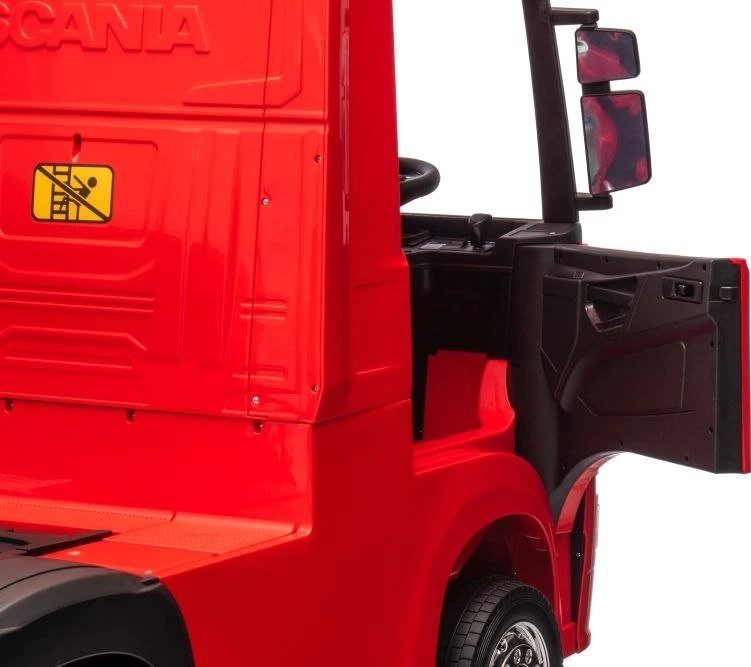 Lean Cars Akumuliatorinis automobilis vaikams Scania 500R HL698 Raudonas 4x4