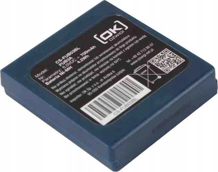 Akumuliatorius Cameron Sino Technology baterija HBC Radiomatic Fub03A 6V 700mAh BA203060, BA222060, KH68305500, FUA030