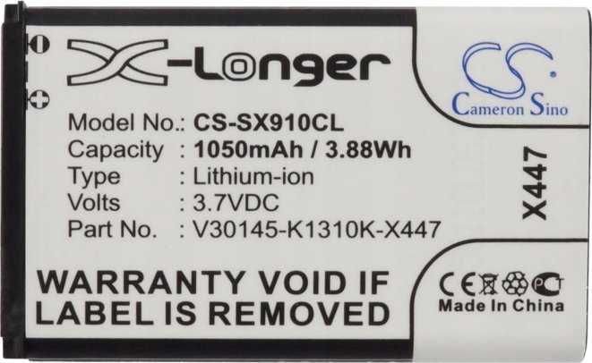 Cameron Sino Akumuliatorius Bateria Typu V30145-k1310-x447 Do Siemens Gigaset Sl910 Sl910h Sl910a / Cs-sx910cl