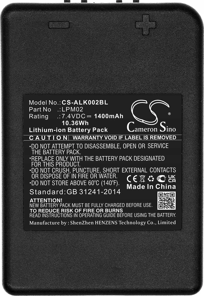 Akumuliatorius Cameron Sino technologijos baterija AUTEC R0BATT00E08A0, LPM02 7,4V 1400mAh AIR DYNAMIC, MODULAR, AJM, AJR, AJS, FJL, FJM, FJR, FJS, MJ