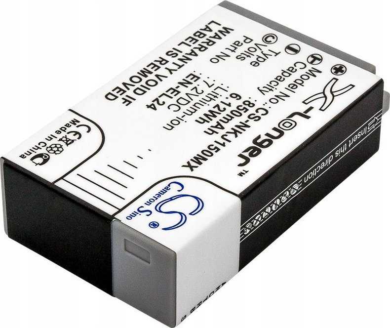 Cameron Sino Akumuliatorius Bateria Typu En-el24 / Enel24 Do Nikon 1 J5 / Cs-nkj150mx