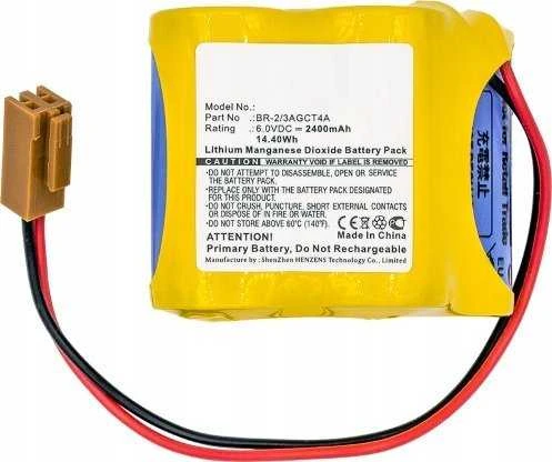 „Cameron Sino Technology“ ličio baterija GE A06B-6114-K504, A06B6114K504, BR-2/3AGCT4A, BR-2/3/A4F 6V 2400mAh