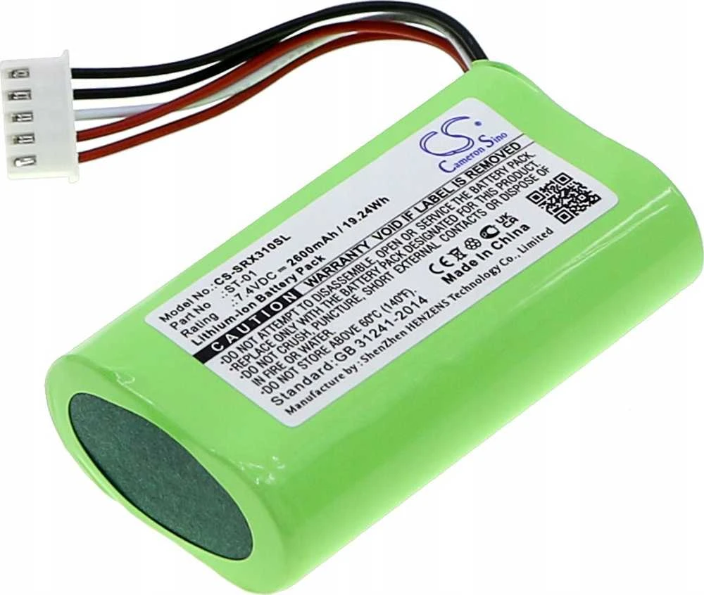 Cameron Sino Baterijos tipas St-01 St01, skirtas „Sony“ garsiakalbiams Srs-x3 Srs-xb2 Srs-xb20 / Cs-srx310sl