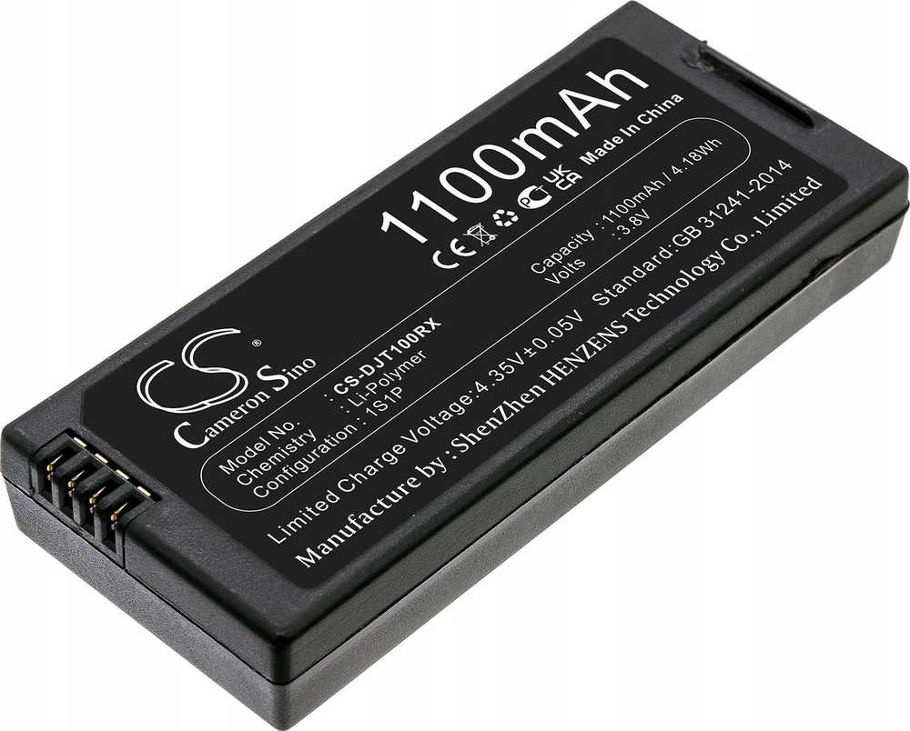 Cameron Sino Akumuliatorius Bateria Typu T01 T-01 Do Drona Dji Tello / Cs-djt100rx 1100 Mah