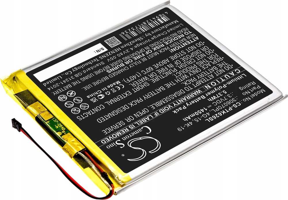 Cameron Sino Akumuliatorius Bateria Typ 306070pl 4g-15 4k-19 Do Czytnika E-book Pocketbook Digma / Cs-ptk626sl