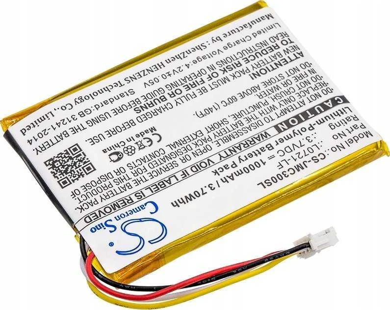 „Cameron Sino“ įkraunamas akumuliatorius, akumuliatoriaus tipas L0721-lf, skirtas „Jbl Clip 3“ garsiakalbių spaustukui 3 ir „Clip 3sand“ / Cs-jmc300sl