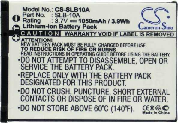Akumuliatorius Cameron Sino Akumuliatorius Bateria Typu Slb-10a / Slb10a Do Samsung / Cs-slb10a