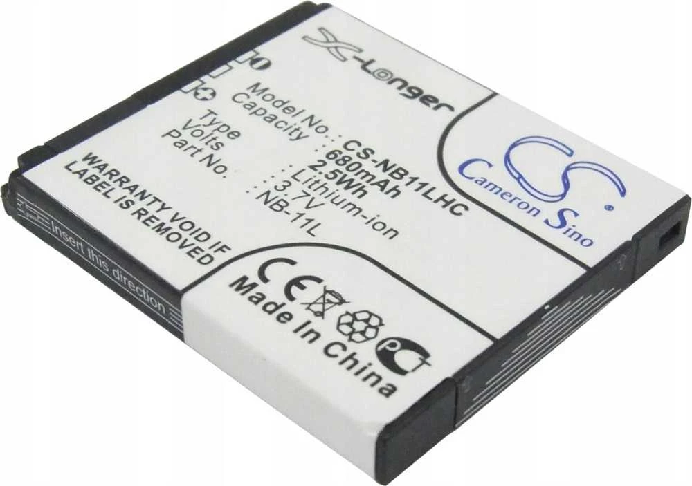 Cameron Sino Įkraunamos baterijos tipas Nb-11l / Nb-11lh / Nb11l, skirtas Canon / Cs-nb11lhc