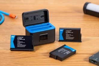 Įkroviklis - „Newell STD-USB“ dviejų kanalų įkroviklis, skirtas „Insta360 X5“, 2 valandų įkrovimas