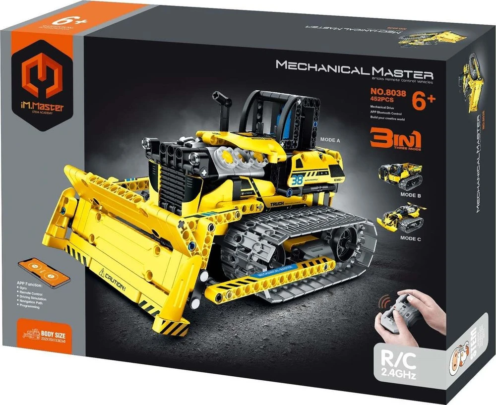 Cameron Sino IM.MASTER RC robotas buldozeris 3in1 452el 8038 40585