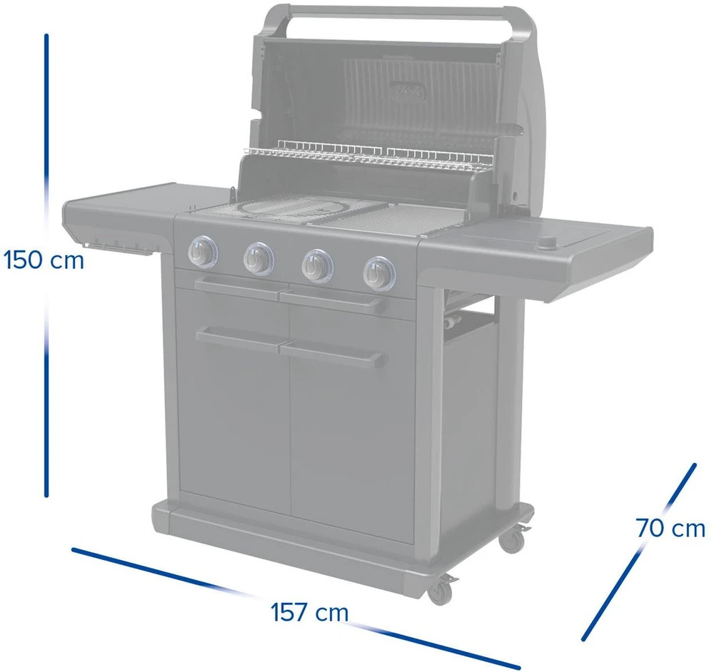 Campingaz Onyx 4 S Grilis dujinė soda 15,9 kW 72 cm x 46 cm