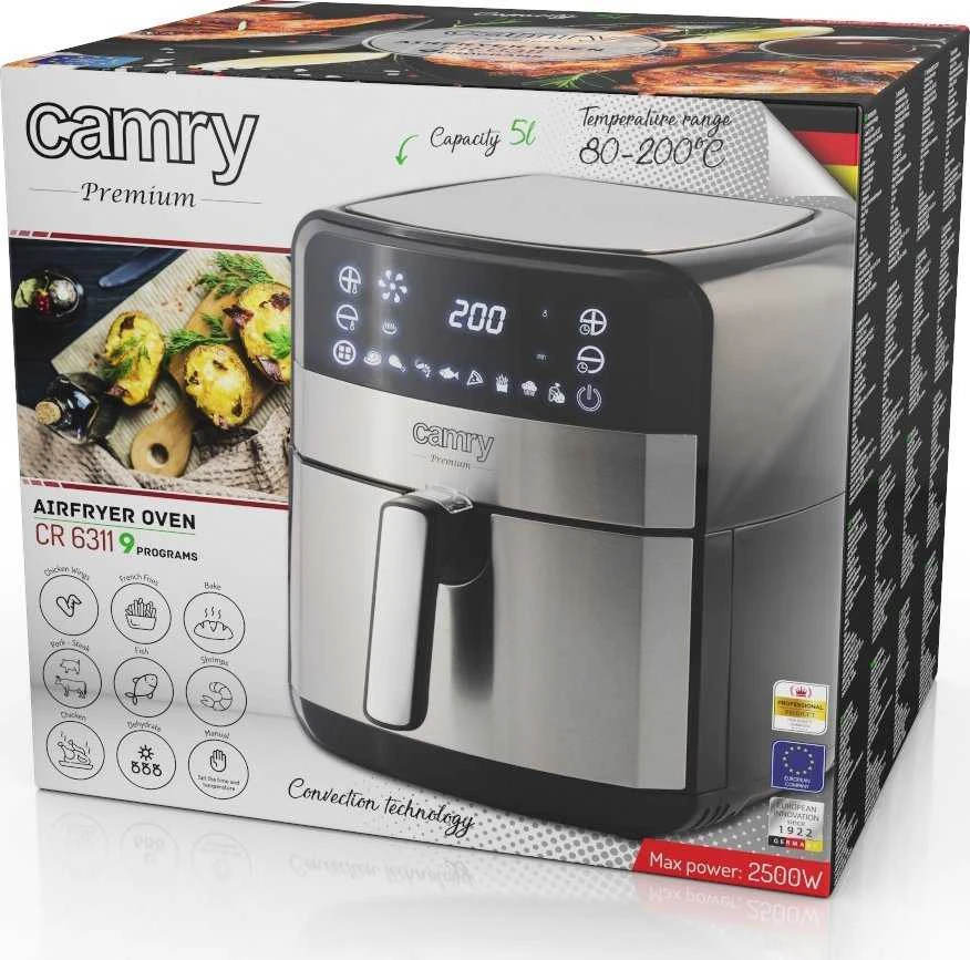 Gruzdintuvė Camry CR 6311 Airfryer