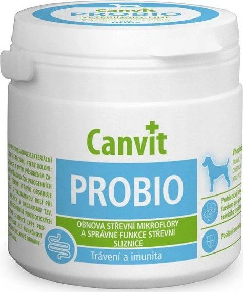 Canvit Cat Probio vitaminai katėms žarnyno mikrofloros atstatymui milteliai 100g