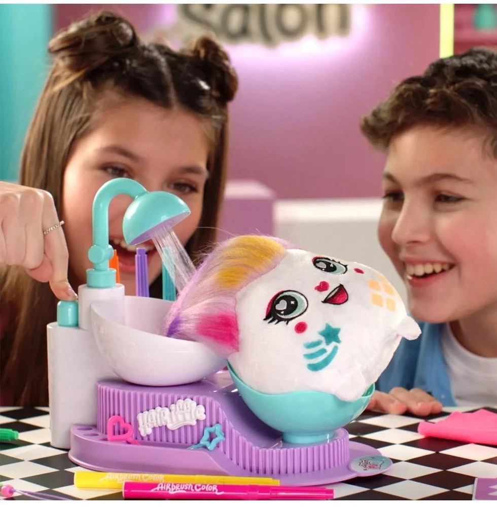 Pliušinis žaislas su plaukų dažymo rinkiniu Canal Toys Airbrush Plush Hair'iffic
