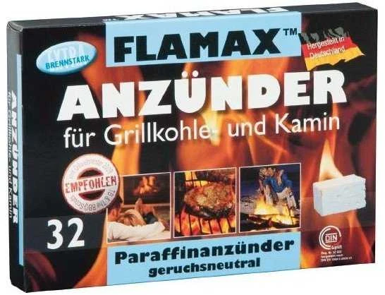 Flamax 1318113 parafino uždegimo kubeliai, 32 vnt.