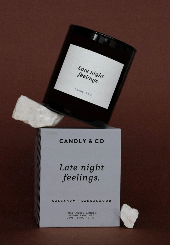 Candly&Co Sojų žvakė stiklinėje CANDLY&CO, Late Night Feelings, kvapas Nr.6, 250 g