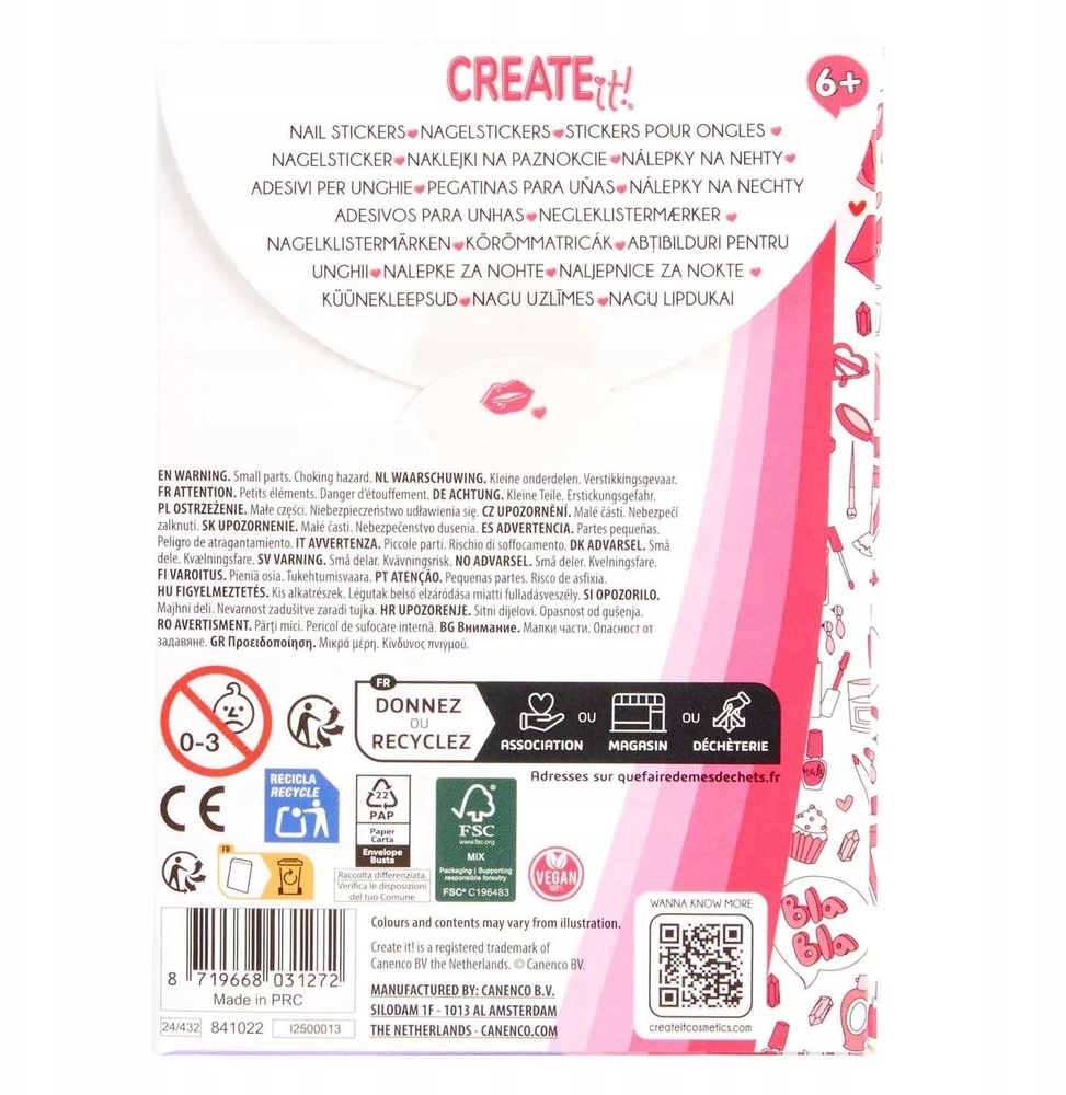Create It Canenco CREATE IT! naklejki na paznokcie 841022 /24
