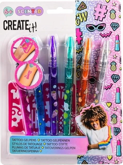 Create It Tatuiruotės rašiklis 6 vnt. KURTI IT Kolektyvinis darbas