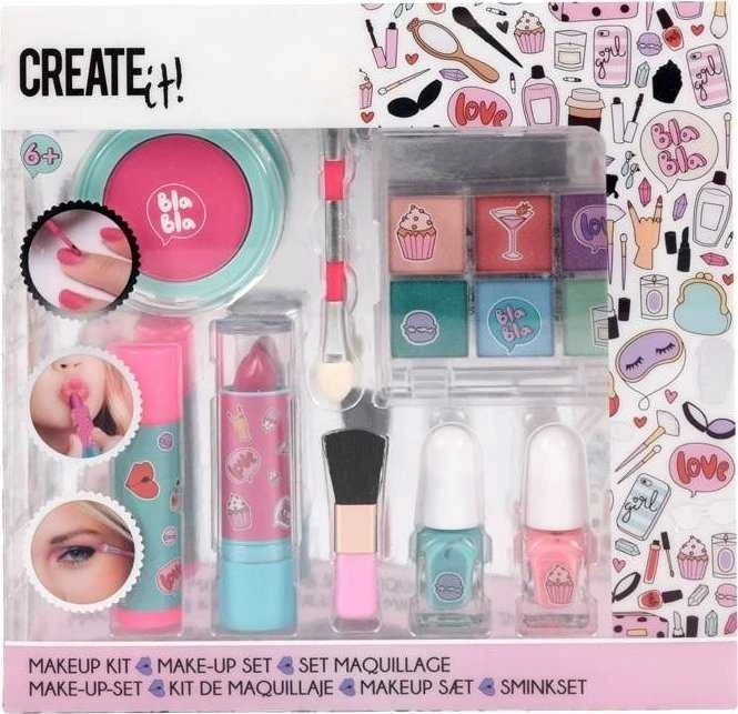 Create It! MAKIAŽO RINKINYS ROŽINĖ, TURKIS SUKURK!, CANENCO