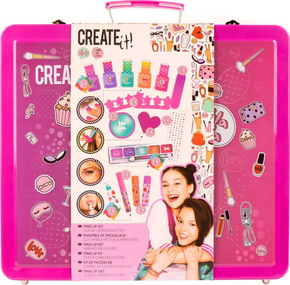 Create It Sukurk! Makiažo mega metalinis lagaminas 84138 kosmetikos rinkinys
