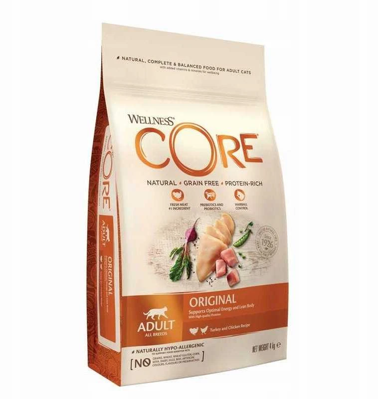 Caniwild CORE Cat Adult Original kalakutiena with vištiena Recipe 4kg