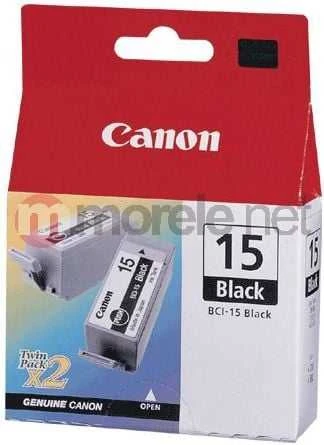Canon BCI-15BK ink cartridge twinpack, juodas