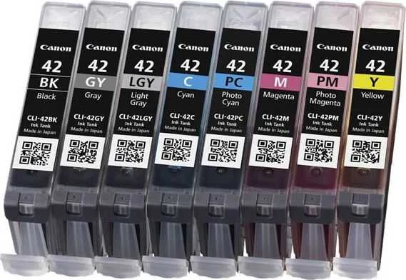 Tusz Canon CLI-42 Multi Pack (cyan, magenta, yellow, juodas, light pilka, pilka, photo magenta, photo cyan)