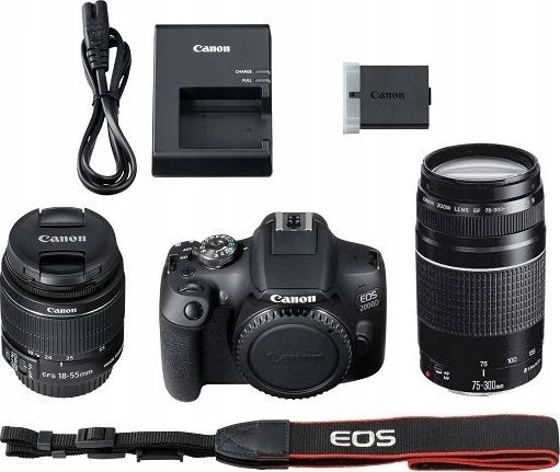 Canon EOS 2000D + EF-S 18-55mm III + EF 75-300mm III