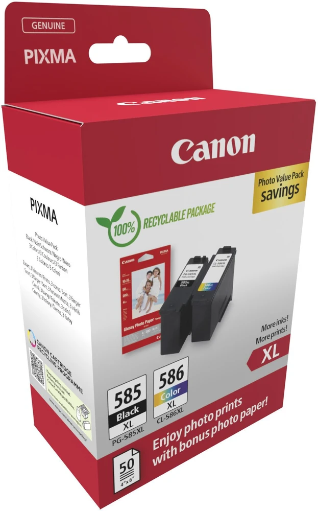 Canon oryginalny PG-585XL / CL-586XL High Capacity Multipack GP-501 XL, 6204C005, Juodas/colour