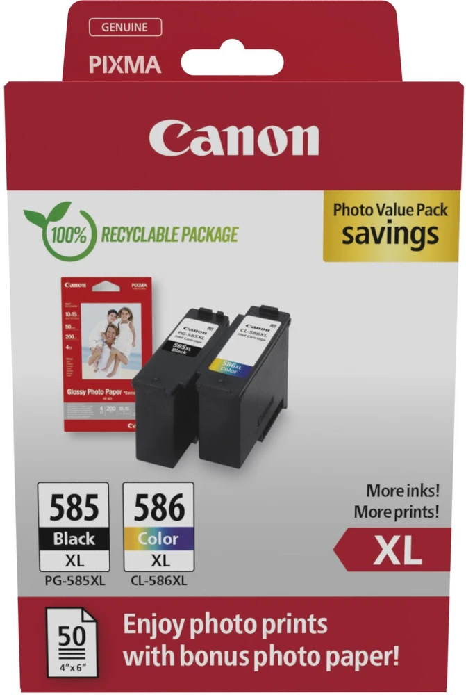 Canon oryginalny PG-585XL / CL-586XL High Capacity Multipack GP-501 XL, 6204C005, Juodas/colour