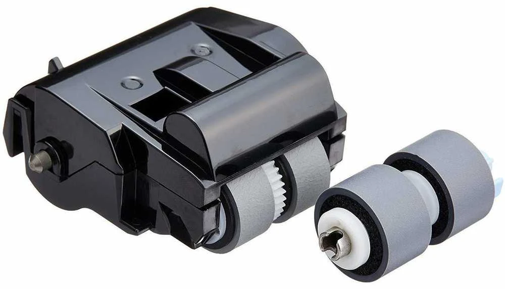 Canon popieriaus paėmimo mechanizmas ir voleliai