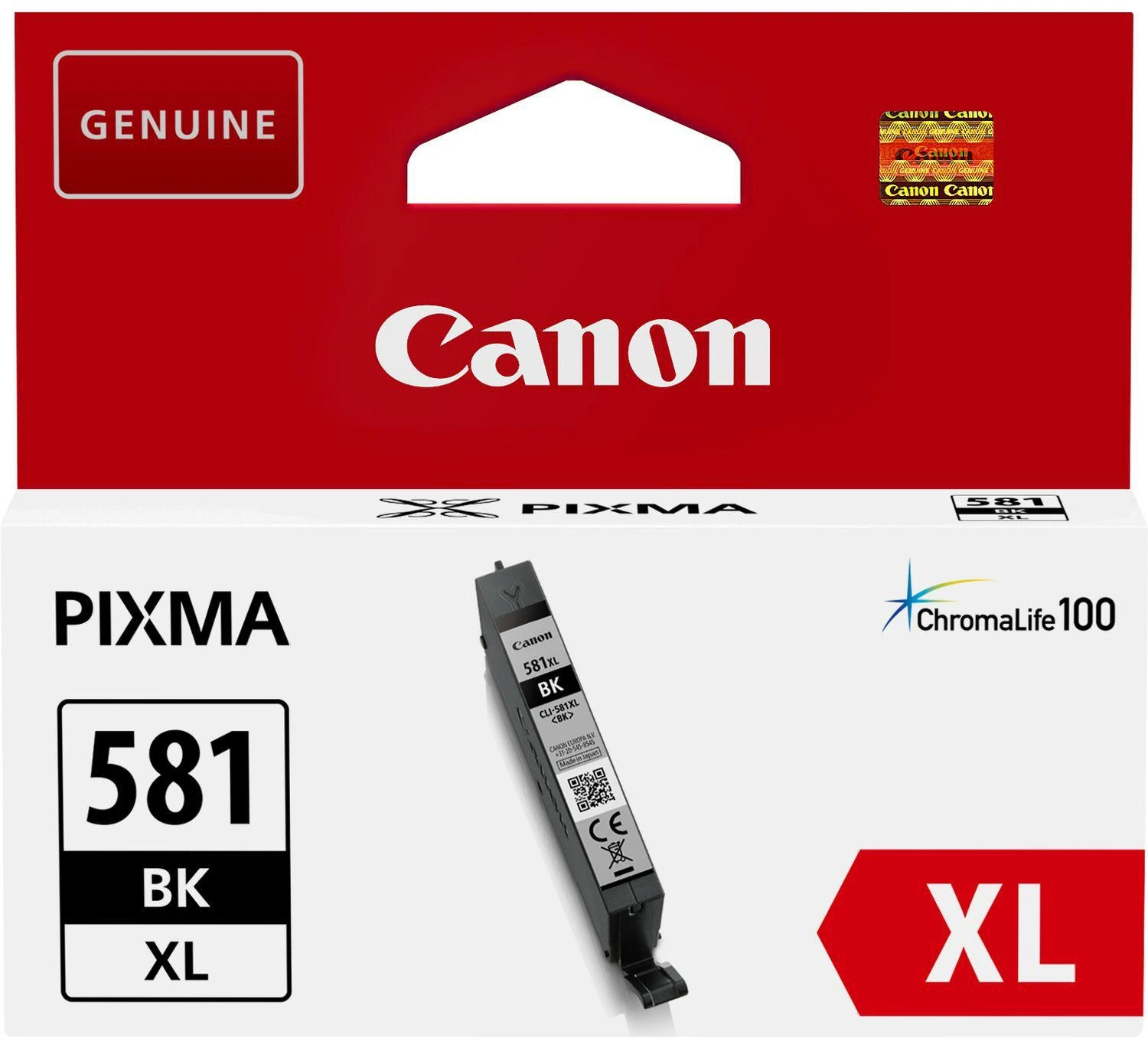 Canon CLI-581BK XL ink cartridge, juodas