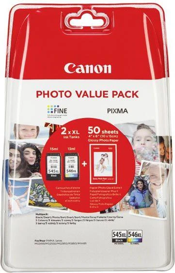 Canon PG-545XL/CL-546XL rašalo kasetė, sudėtinė pakuotė