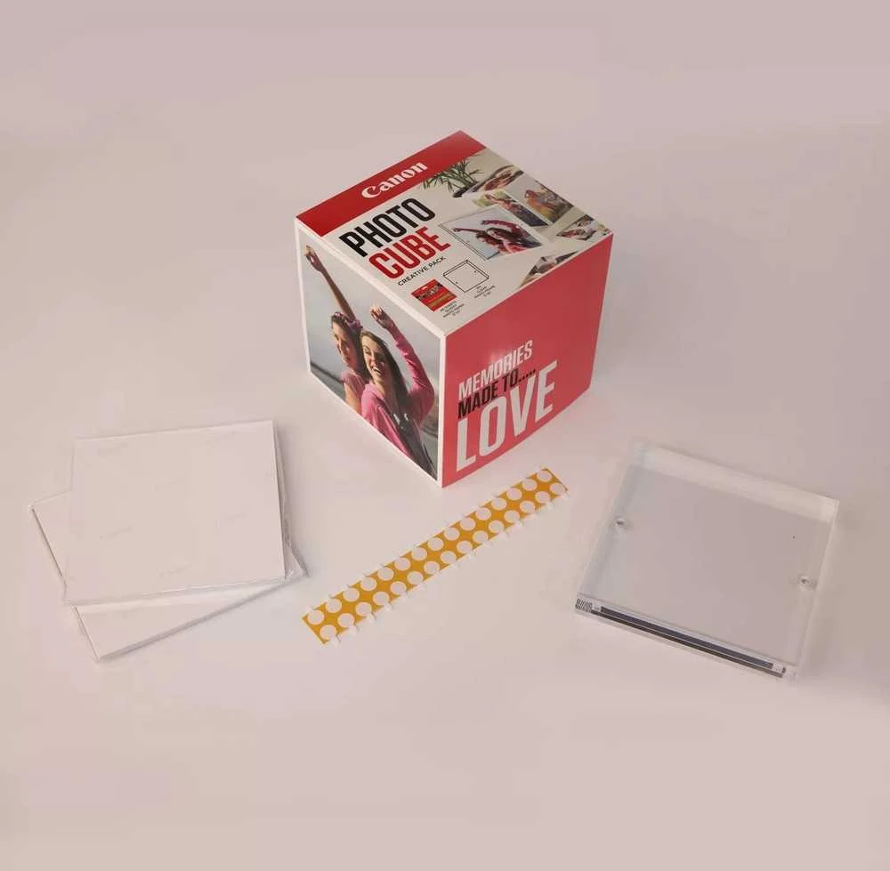 Canon PP-201 5X5 PHOTO CUBE CREATIVE/PAK Baltas Rožinis (40 LAPŲ) + ACR