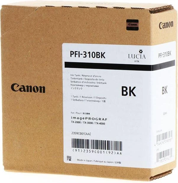Canon PFI-310BK Originalus Juoda