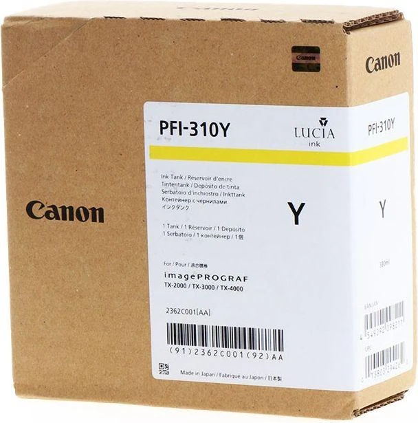 Canon PFI-310Y Originalus Geltona