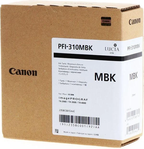 Canon PFI-310MBK Originalus Matinis Juodas