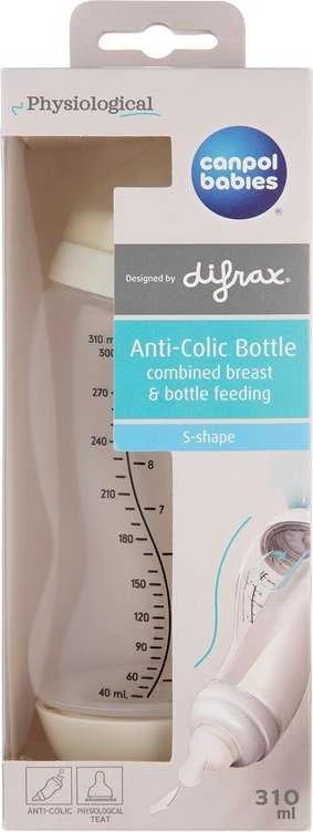 Canpolbabies CANPOL BABIES platus S formos buteliukas Anti-Colic PP 310 ml, 24/200