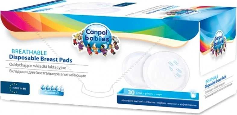 Canpolbabies CANPOL BABIES vienkartiniai įklotai į liemenėlę, 30 vnt., 1/653